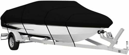 ❥Ampiamente compatibile, adatto per una varietà di tipi di barche: il design universale della copertura per barche è adatto per barche di varie dimensioni e tipi, tra cui bassi, barche da sci d'acqua, barche da pesca, barche a V e rimorchiatori SUV, ecc., per soddisfare le esigenze di diversi utenti.
