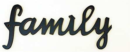 FAMILY - Wooden Wall Art Word (21 1/2 x 9 x 3/4)