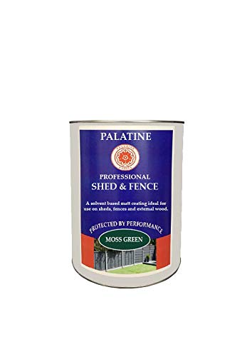 Palatine Professional Shed & Fence Paint 5lt | Oil Based paint for use on Sheds & Fences (Moss Green) — image 1