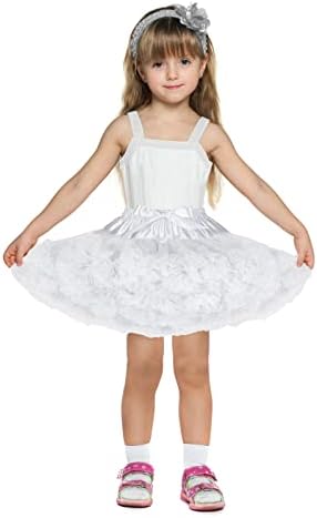 BEAUTY DY Tutu Toddler, Petticoat Toddler Pettiskirt Tutu Skirt for Baby Girls(Black/Pink/White/Red/Wine Red/Yellow)