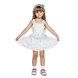 BEAUTY DY Tutu Toddler, Petticoat Toddler Pettiskirt Tutu Skirt for Baby Girls(Black/Pink/White/Red/
