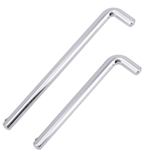 NQEUEPN 2pcs Weight Stack Pin 3/8in Diameter 6in/15.3cm & 4.4in/11.2cm Weight Loading Pin L Shaped Stack Extender Selector Inserts Gym Fitness Equipment for Home Gym