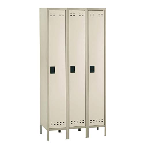 Safco 5525Tn Single-Tier Three-Column Locker 36W X 18D X 78H Two-Tone Tan #TOP9