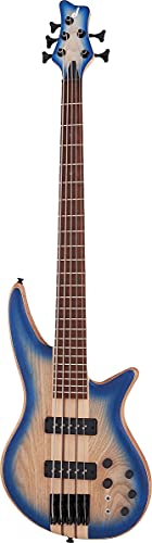 Jackson Pro Series Spectra V NT Blue Burst · Basse électrique - Les Beatles, Paul McCartney, John Lennon, RIngo Starr, George Harrison Jackson Pro Series Spectra V NT Blue Burst · Basse électrique – Image 6