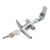 Feegow Zinc Alloy T Handle Lock Kit with Keys, T Handle Lock Kit for Truck and Garage Door,Secure for Truck Cap Attachment, Easy Installation #2