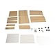 lyrlody Rollbarer Aktenschrank mit Schloss, Untertisch-Archivschrank mit Rädern Abschließbar Rollcontainer, für Aufbewahrung unter dem Schreibtisch 37 * 34 * 59CM (Eichenfarbe)