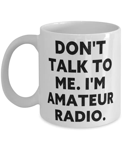 Taza de cerámica Amateur Radio 15oz blanca