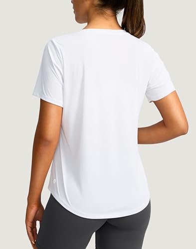 Image of Women's Short Sleeve Workout Shirts UPF 50+ Sun Protection T-Shirts Quick Dry Breathable Gym Running Hiking Tops for Women