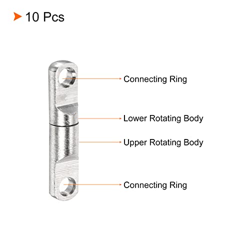 PATIKIL Fishing Heavy Swivel, 10Pcs 132lb Copper Bearing Wind on Terminal Tackle for Big Game Fishing Silver - Image 3
