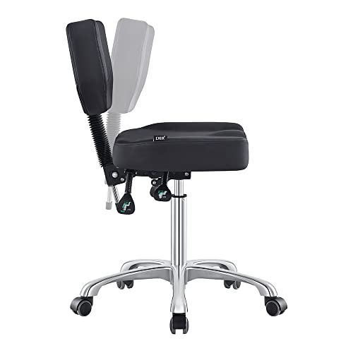 Dir Medical Stool Dentist Salon Roller Technician Stool With Wheels Cadence In Black #TOP4