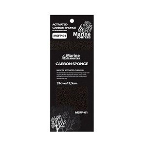 MARINE SOURCES Activated Carbon Aquarium Sponge Pad Filter Media