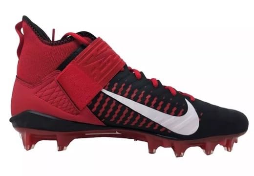 Nike Alpha Pro 2 Mid Men's Football Cleats Red Black BV3945-600 Size 113