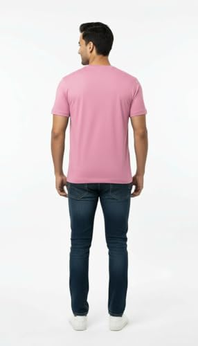 Image of Men's 100% Supima Cotton Crew Neck T-Shirt - Classic Slim Fit, Ultra-Soft Breathable Fabric, Short Sleeve Solid Tee