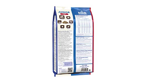 bosch HPC Junior mit Lamm & Reis | Hundetrockenfutter zur Aufzucht ernährungssensibler Welpen | 1 x 3 kg