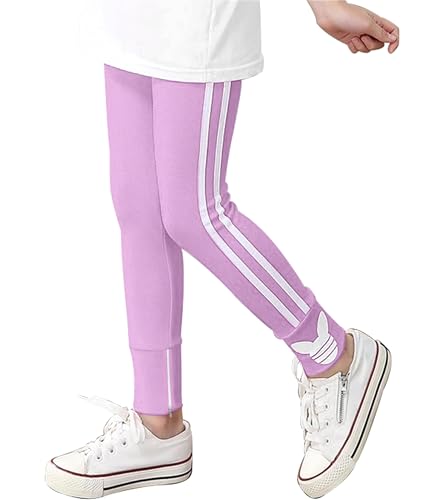 Image of KYDA KIDS Girls Red Label Cotton Lycra Track Pants | Mid Rise Solid Ankle Fit Stretchable Casual & Active Wear for Kids (Pack of 1)