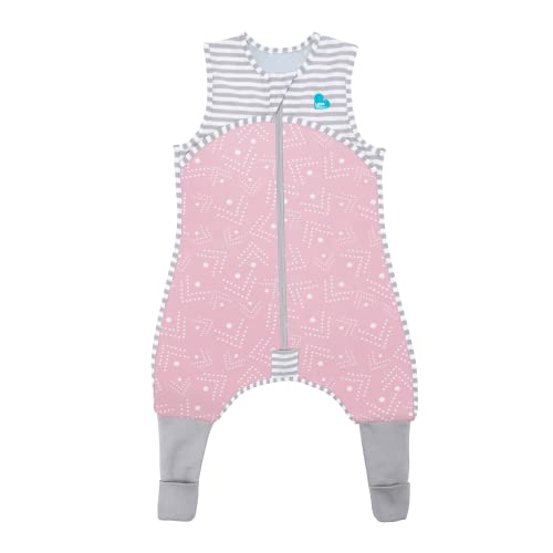 Image of Love To Dream Sleep Suit 0.2 TOG, Pink Dots, 12-24 Months, 100% Cotton Nuzzlin Fabric Ideal for Warmer Temperatures, Eliminates Need for Loose Blankets