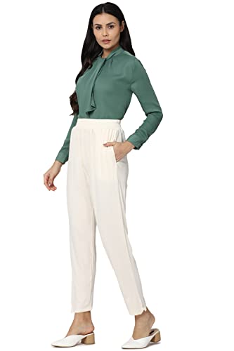 Image of Van Heusen Women's High Rise Regular Fit Casual Pants