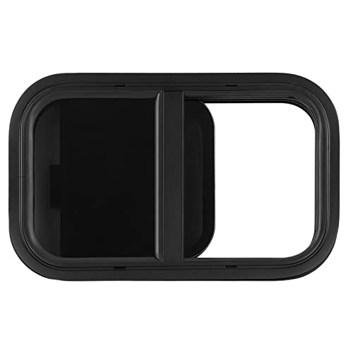 Aramox Wohnmobil Schiebefenster mit Rundungen | Wasserdichtes Aluminium-Fenster | UV-Schutz & Schalldämmung | Für Camper/Baufahrzeuge | Einbau in 53-54mm Blech