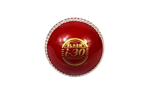 generic Dual-Color incredi i30 Cricket Ball - Red & White, Nylon Stitched, PVC Exterior, High-Rebound PU Core - Ideal for Training & Matches (Dual Colour-Ball (Pack of 1))-picture-32