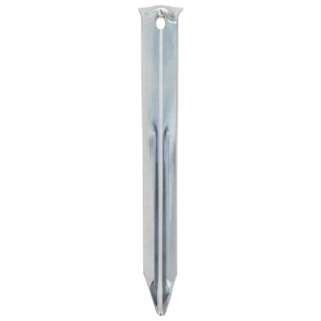 Piquetas para tienda de campaña, 24 unidades, 17 cm, acero galvanizado, diámetro de 20 mm, accesorios robustos para tienda de campaña, senderismo, festival, con cuerda tensora, fijación y