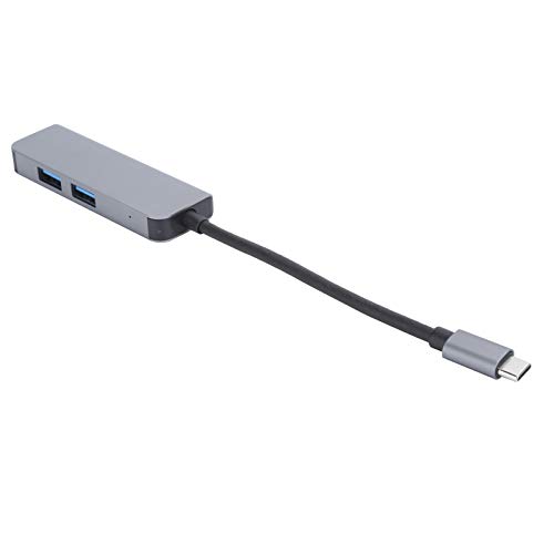 Type-C Hub,Aluminum Alloy Docking Station,Multifunctional 2x USB3.0 Output Adapter,Support High‑Definition HDMI Audio And Video Output - Image 2