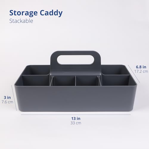 BLUE GINKGO Stackable Organizer Caddy, Korean-Made Portable Tote for Bathroom Office, Crafts - Image 2
