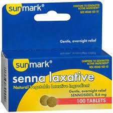 Sunmark Senna Laxative Tablets - 100 ct, Pack of 3