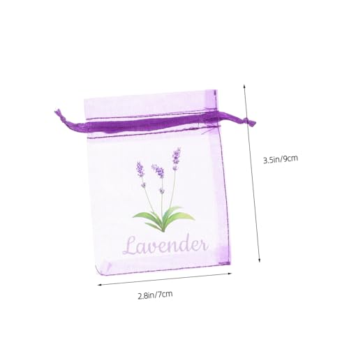 Bolsas de organza violetas para sachets de lavanda 20 unidades miniatura 2