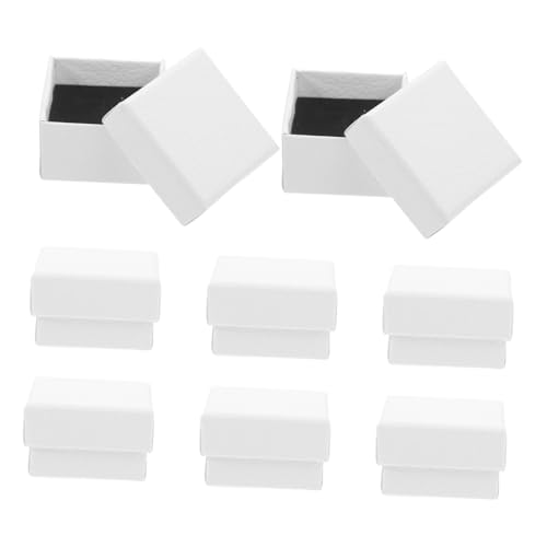 HIAKDOFT 10�����Δ� ���^�C�������O �l�b�N���X�{�b�N�X �w�� �y���_���g���[�P�[�X �g�тɕ֗��ȃW���G���[�ۊǗp �{�b�N�X�i5×5×3cm�j