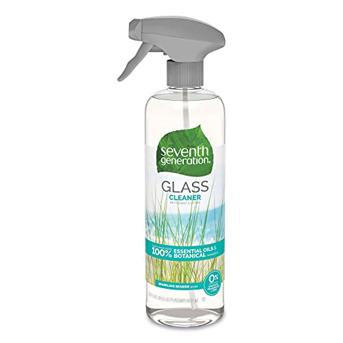 Seventh Generation 44712CT Natural Glass and Surface Cleaner, Sparkling Seaside, 23 oz,Trigger Bottle, 8/CT