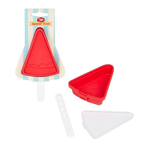 Tala Reusable Silicone Watermelon Shaped Lolly Mould with Lolly Stick, Made with Food Grade BPA Free Silicone, Perfect for Homemade Popsicles, Novelty Cake Pops and Natural Baby Soothers