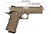 Golden Eagle Steel/Metal Airsoft Hand Gun Hi-Capa 1911 Airsoft Pistol with 6mm BBS and Speed Loader (Metal, Tan)