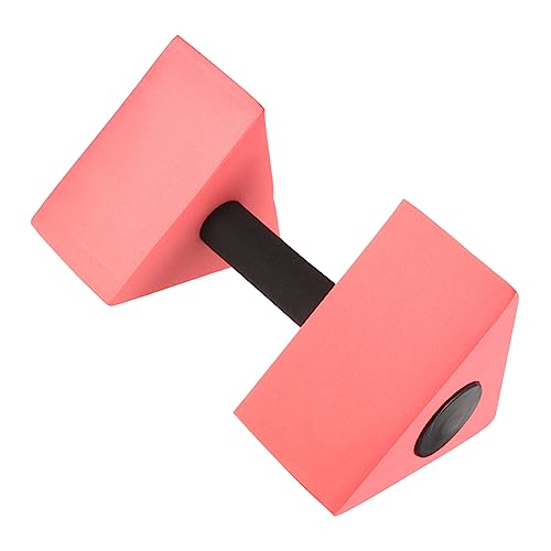 JOINPAYA Mancuernas De Agua Pesas Con Mancuernas Triangular Aerobic Acolchado Ejercicio Con Barras De Agua Mancuernas De Peso De Agua Pesas De Agua De Piscina Nadar Rojo Eva