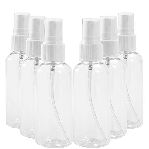 Small Spray Bottle,Plastic Spray Bottle 2 oz Empty Travel Spray Bottle [ 6 PACK]