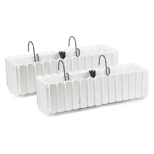 Tymar Blumenkasten mit Halterungen landhausstil, Balkonkasten...