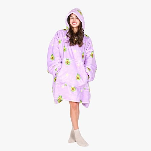Tirrinia Oversized Sherpa Blanket Hoodie — One-Size Wearable Blanket — view 5