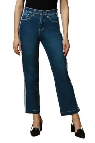 Image of TWGE - Women's Mid Rise Straight Fit Pants - Relaxed Fit Cotton Trousers with Drawstring Waist - Lightweight Everyday Wear