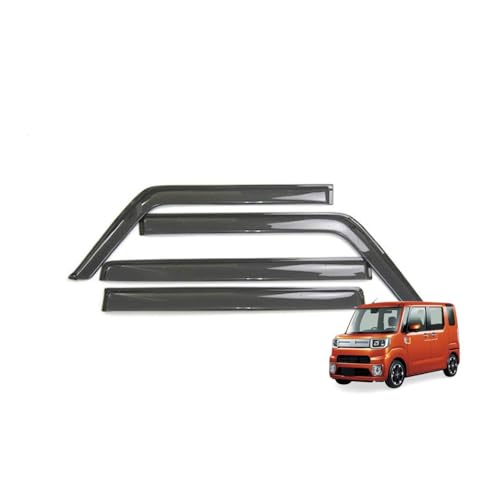 MOTOR POWER サイドバイザー ウェイク LA700S LA710S ドアバイザー ワイドタイプ 【 両面テープ施工済み・金具付・取付説明書付 】 純正タイプ ダイハツ 社外品 即納 / D70-1*