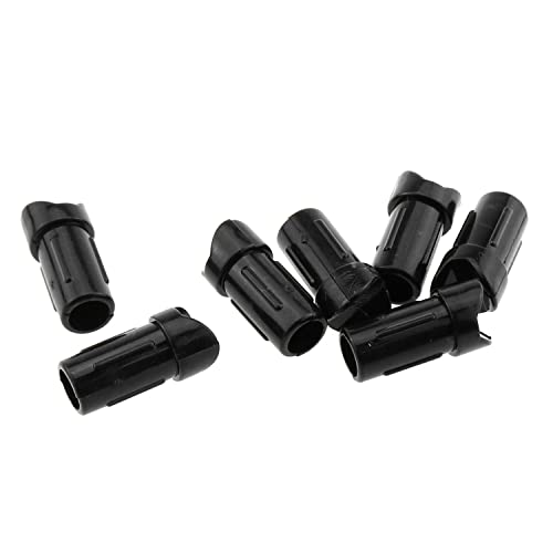 MEETOOT Crossbow Arrow Nocks 12pcs Black Plastic Crossbow Half Moon Arrow Nocks Tails 7.6mm Archery Arrows Shaft DIY