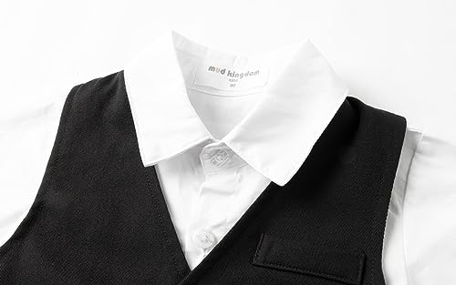 Image of Mud Kingdom Boys Suits for Weddings White Shirts, Vests and Pants Clothes Sets