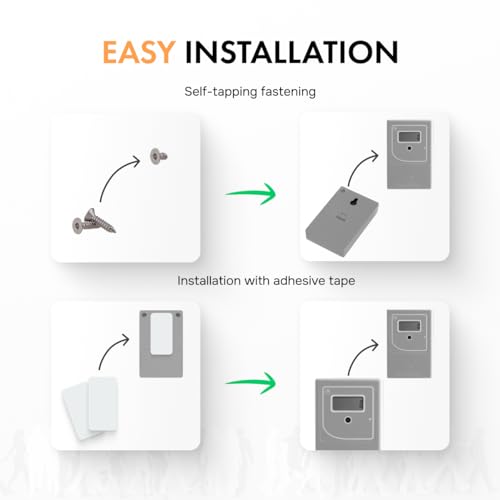 SmartCoounter Retail People Counter Security Checkpoint - Smart Traffic Counter, Infrared Wireless Visitor Counter, Battery Operated Customer Counter, Door Counter for Retail, Easy Use & Install