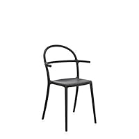 Amazon｜Kartell ダイニングチェア ブラック W52/D51/H83.5/SH46.5cm