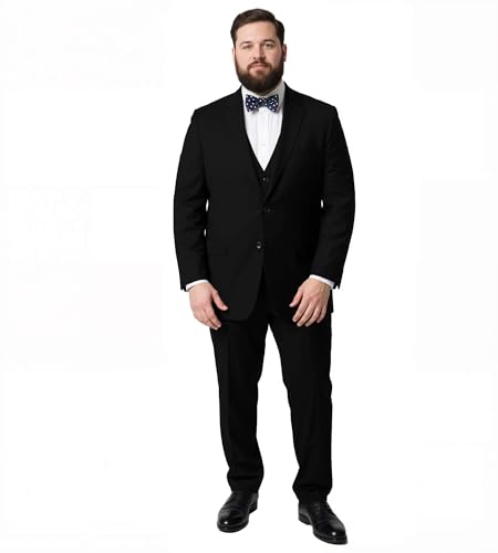 GATMSTZ Men's Big & Tall Suit Classic Fit 3-Piece Set2