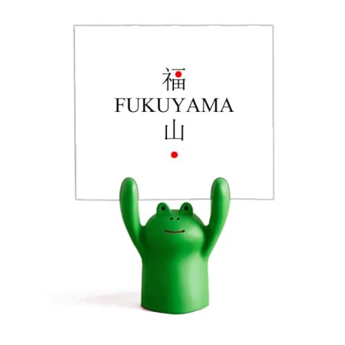 Porte-mémo Fukuyama de bureau, support de note et motif ville japonaise
