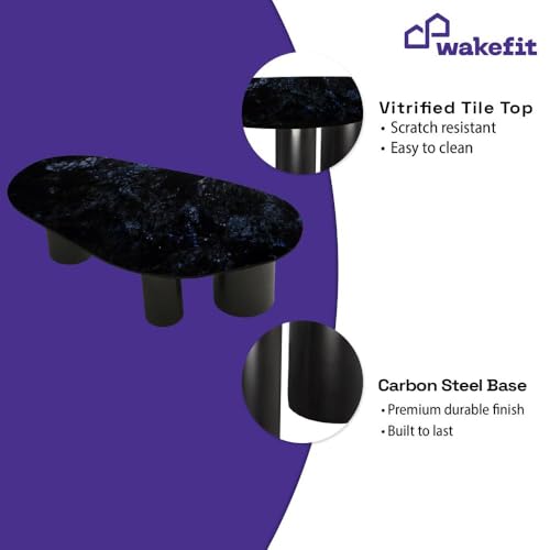 Image of Wakefit Center Table | 1 Yr Warranty | Coffee Table for Living Room Wooden, Tea Table for Living Room Wooden, Sofa Table, Free Installation from Brand, Modern Multi-Functional & Wobble-Free(Sumtr)