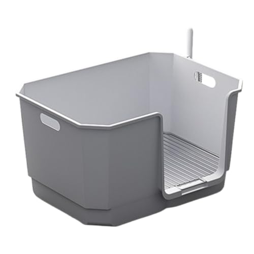 loyfreeyo 犬 トイレ ワイド 壁付き おしっこ飛散防止 シーツ破れ防止 お掃除簡単 メッシュ付 いたずら防止 丸洗い可能 ペットトイレ 犬用小便器 小型犬 排泄 (グレー,網目間隔が21mm)