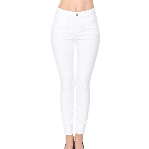 wax jean Push-Up High-Rise Twill Color Pants 3 White 90168