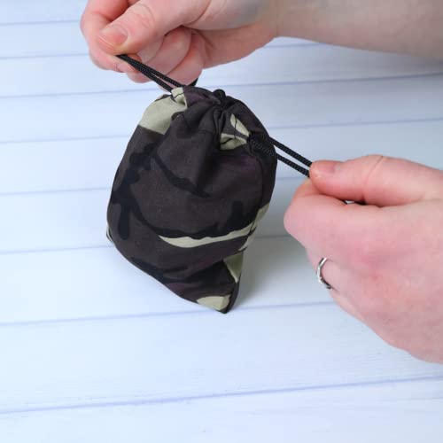 Needzo Rosary Pouch for Men, Desert Camo Drawstring Accessory Holder, Gifts for Fathers, Birthdays, & More, 5.5 Inches3