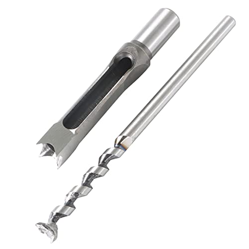 Kimllier KM-1221396-541588-LR 6Pcs Square Hole Drill Bit Hss Square Hole Saw Mortise Chisel Drill Bit Tools Wood Mortising Chisel Set thumb #2