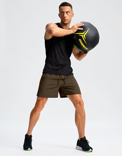 Image of Soothfeel Men's Running Shorts with Zipper Pockets 9 inch / 7 inch / 5 inch Quick Dry Eight Basketball Gym Workout Athletic Shorts
